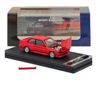 Mortal 1:64 Diecast Toys Car Models Alloy Openable Hood Hobby Collection Gifts for E30 M3 Sport Evolution (Red)