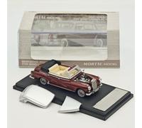 Mortal 1:64 Vintage TYP 300D CABRIOLET W189 Retro Alloy,8.1x3.1x1.6cm,Limited 499, Magnetic Front,Open Rear,Engine Details,Roof Accessory Diecast Toys Car Model Gifts (Metallic Red-V299)
