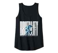 Mortal Combat Merch Brutality Skull Design Tank Top, Women, Black, X-Large