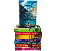 Mortal Engines Quartet Series & Prequel Collection Set pack 8 Books (Mortal Engines,Predator's Gold,Infernal Devices,A Darkling Plain,Fever Crumb,A Web of Air,Scrivener's Moon,Night Flights)