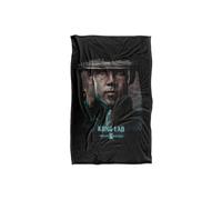 MORTAL KOMBAT 2 Kung Lao Portrait Silky Touch Super Soft Throw Blanket in Black | Size: Large Mortal Kombat Black Large