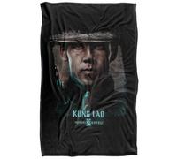 Mortal Kombat 2 Kung Lao Portrait Soft Touch Blanket Black (147Cm X 91Cm)