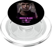 Mortal Kombat 2 Sonya Blade Portrait PopSockets PopGrip for MagSafe