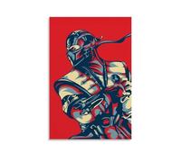 Mortal Kombat Art Sub Zero Canvas Poster Decoration Painting Living Room Poster Girls Bedroom Painting Wall Art Painting Modern Home Boy Room Decoration Print Painting 12 x 18 Inch (30 x 45 cm)