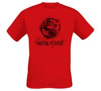 Mortal Kombat Distressed Dragon T-Shirt red XL