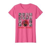 Mortal Kombat Fighter Tiles T-Shirt, Women, Pink Heather, 3X-Large