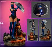Mortal Kombat Kitana 2-Head Art Scale Statue 1/10 Iron Studios Sideshow