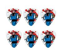 Mortal Kombat Klassic Raiden Character Novelty Guitar Picks Medium Gauge - Set of 6