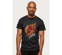 MORTAL KOMBAT Men's Scorpion Head T-Shirt in Black | Size: 2XL Mortal Kombat Black 2XL