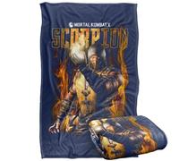 Mortal Kombat Scorpion Silky Touch Super Soft Throw Blanket 91 x 147 Cm