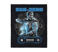 Mortal Kombat Silk Touch Throw Blanket - Sub-Zero for The Lin Kuei, Ultra-Soft Fleece, Plush & Lightweight, 50 x 60