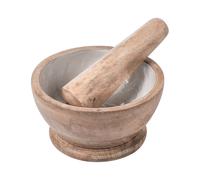 Mortar and Pestle BANHA Mango Wood Brown/ White