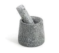 Mortar and pestle Marble Mortar and Pestle Set, Beautiful Granite, 4.7 Inch, Grinder for Spices and Seeds, Grinding, Crushing and Mashing, Nuts, for Guacamole,Garlic Sauce, Gray