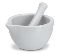 Mortar and Pestle - Porcelain - 9.5 x 6.5 cm - White