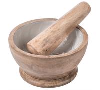 Mortar and Pestle QENA Mango Wood Brown/ White