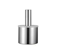Mortar and Pestle Set, 304 Stainless Steel Spice Grinder & Pill Crusher with Lid- 10x9.5cm Herb Bowl with Non-Slip Base for Kitchen, Pharmacy