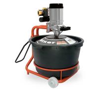 Mortar glue mixer with whisk and bucket 230V 65L Battipav mixer 50 super