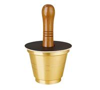 Mortar Pestle Set Pestle and Mortar Set, Brass Mortar Pestle Spice Grinder Durable, Long-Lasting & Easy Cleaning Mixing Bowl,Ideal for, Spices, Ginger, Garlic