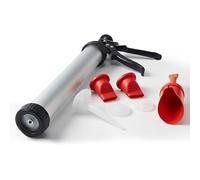 Mortar Pointing and Grouting Gun Set - Heavy Duty Caulking Tool for Bricks, Paving, Cement, Tiles & Sealant - Interchangeable Nozzles, Precision Application, Durable Hand Tool UK