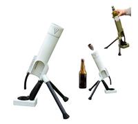 Mortar Style Automatic Beer Bottle Opener for 2.36in Base Bottles, Push Down Quick Cap Opener, Hands Free Soda Beverage Remover Tool, Bar Accessory for Home Party Camping Funny Gift for Him