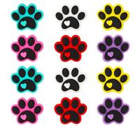 mortd 12Pcs Dog Claws Silicone Focal Beads Bulk - Claws Beads for Beadable Pens Keychain Necklace Bracelet Making - Sturdy Dog Paw Silicone Bead for DIY Crafts Supplies Dogs Lovers Gifts
