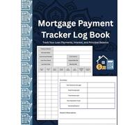 Mortgage Payment Tracker Log Book : Track Your Loan Payments, Interest, and Principal Balance | Mortgage Payoff Logbook