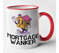 Mortgage Wanker - Funny Mortgage / Finance Advisor Mug (Red)