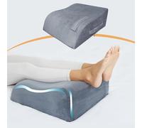 MORTGO Leg Elevation Pillows, 8" Leg Pillows for Sleeping, Memory Foam Wedge Pillow for Swelling, Circulation, Pain Relief, Elevated Pillow for Post-Surgery, Back Support Pillows w/Washable Cover