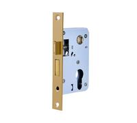 Mortice Door Lock High Security Stainless Steel Security Door Lock Body Silent Tongue Mechanical Handle Replacement Spare Parts(B)
