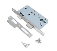 Mortice Door Lock,Horizontal mortice sash,72 * 55,Width 20mm Latch Mechanism for Euro Cylinder Key Locking Security(Size:Square Head)