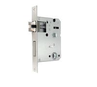 Mortice Door Lock,Horizontal mortice sash,Mortise Body, Suitable Fingerprint,Stainless Steel Panel,Mute, Lift Handle to Locks(Panel 22x175)