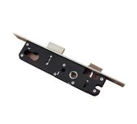 Mortice Lock,Mortice Sashlock Black Mortise Door Lock Body Frame Sliding Steel Security Entrance Door Fittings (Size : 25mm, Color : Black_85MM)