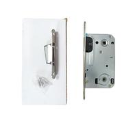 Mortice Lock,Mortice Sashlock Lock Body 90 * 50mm Bathroom Magnetic Upper Latch WC Security Wooden Door Mortise Silent Repair Parts