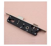 Mortice Sash Locks,Mortice Lock,Black Mortise Door Lock Body Frame Sliding Steel Door Fittings (Size:25mm,Color:Black_85MM) (Color : Black-85mm, Size : 20mm)
