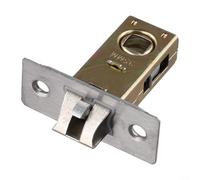 Mortice Tubular Latch for Internal Doors with Forked Sprung Catch Zinc Alloy Material Suitable for Use with Door Levers Featuring Bolt Through Facility Reversible for Both Sides (35mm)