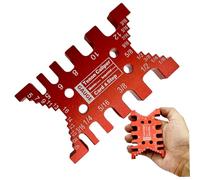 Mortise and Tenon Jig, Dovetail Jig, 3.7x2.3x0.4 Inch Aluminum Alloy Tenon, Dovetail Guide for Furniture & Wood Cabinet Making