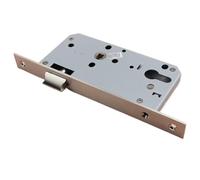 Mortise Lock Body, Mortice Sash Locks, Deadlock,Stainless Steel Silent Single Tongue Door Lock Body Panel for All Kinds Wooden(Stainless Steel55mm)