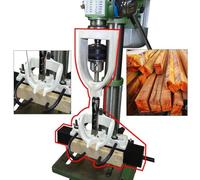 Mortise Machine for Woodworking, Precision Square Hole Chisel Drill with 4 Bits for Bench Press, Ideal for Crafting and Carpentry Projects