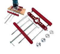 Mortising Jig - Drill Guide Positioner Tool | Adjustable Woodworking Mortise Jig, Precision Hole Locator, Cabinet Installation, Home Building, Router Template Guide for Wood Crafting and Projects