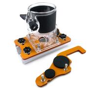 Mortising Jig for 65mm Trimming Machine 2 in 1 Slotting Bracket Invisible Fasteners Locators Linears Track Woodwork Fasteners Locators