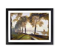 Mortlake Terrace By Joseph Mallord William Turner Classic Painting Framed Print | A3 Black Framed Wall Art | Ready to Hang | Classic Historical Picture | Living Room Bedroom Lounge Office
