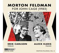 Morton Feldman : Morton Feldman: For John Cage CD (2018) NEW Amazing Value