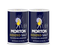 Morton Iodized Salt, All-Purpose, (26 oz), 2-Pack - All-Purpose, Perfect for Cooking & Table Use