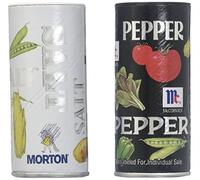 Morton Iodized Salt & McCormick Pepper Shakers, 2 Count, 5.25 oz