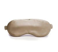 Morton Mulberry Silk - 100% Mulberry Silk Sleep Mask | Hypoallergenic | Anti-Aging | Luxury Silk Travel Mask | 22 Momme 6a Grade Silk | Ideal Bridal Accessory | Silk Fibre Filling (Caramel)