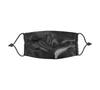 Morton Mulberry Silk - Adults 100% Mulberry Silk Reusable Face Mask | Breathable Material | Double Layered | Adjustable Straps | Acne Prevention | Machine Washable (Black)