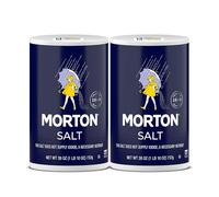 Morton Plain, All-Purpose, Non-Iodized Salt, Perfect for Cooking & Table Salt Use, (26 oz), 2-Pack -