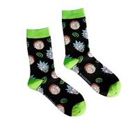Morty Pattern Socks Funky Print Crew Animation Cartoon Gift for Him Her Adult Male Fimale Teed Kids Woman Fimale Boy Boyfriend Girlfriend Birthday Character Print Mid-Calf Unusual Anime
