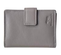 MORUCHA Clutch Wallet for Women Genuine Leather RFID Blocking High Capacity Cardholder M85 Purse (Grey)