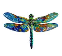 Moruska Metal Dragonfly Garden Wall Decor, Outdoor Metal Wall Art Dragonfly Ornaments for Garden Fence Patio Yard Porch, Exterior Wall Hangings Decoration